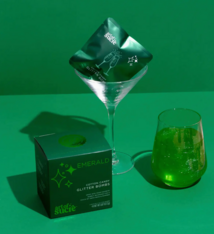 Art of Sucre Emerald Cotton Candy Drink Glitter Bombs