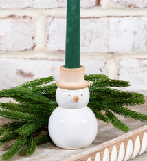 PD Home & Garden 4" SNOWMAN TAPER HOLDER