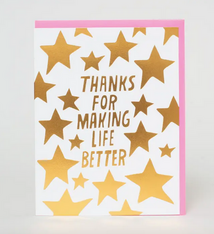 Egg Press Making Life Better Stars Card