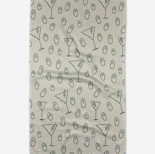 Geometry Dirty Martini Tea Towel