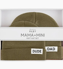 Stephan Baby Dad + Dude Hat Set - Green