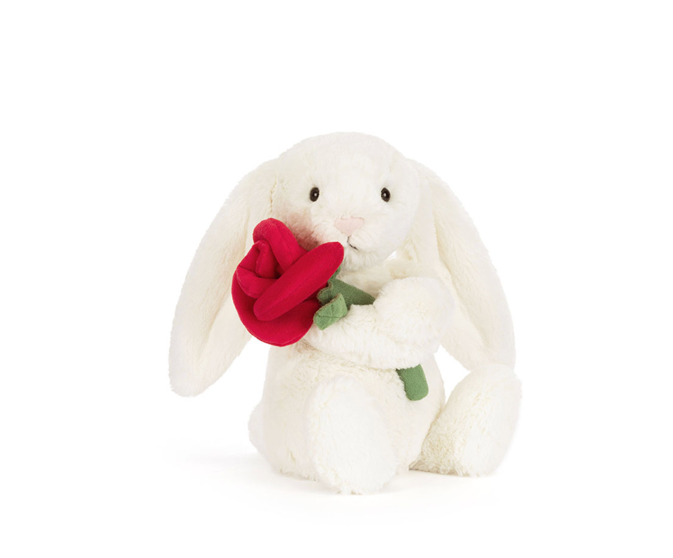 Jellycat Cream Bunny with Rose