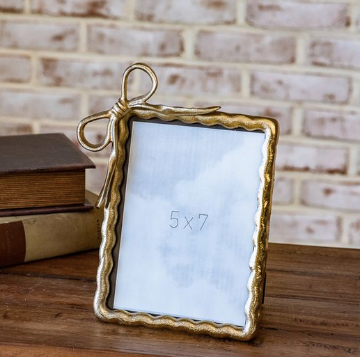 PD Home & Garden 5 X 7 GOLD RIBBON PHOTO FRAME