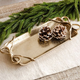 PD Home & Garden Gold Tray with Ribbon Handles