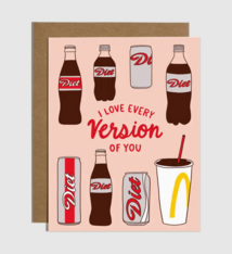 Brittany Paige I Love Every Version of You Diet Soda Card