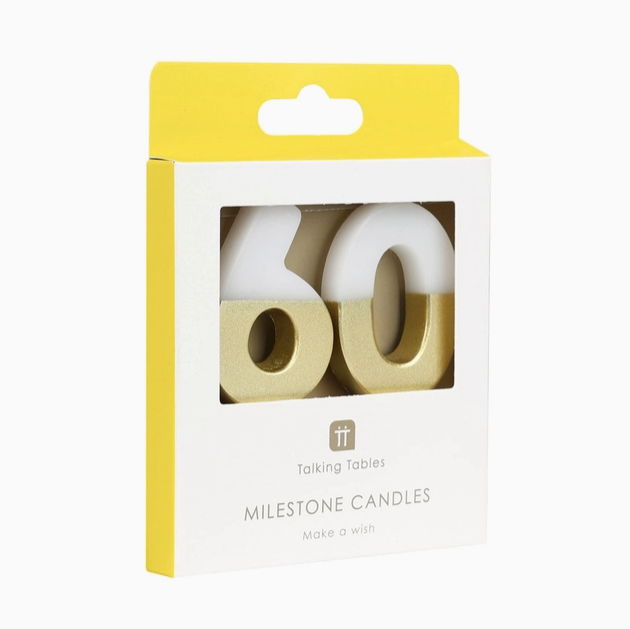 Talking Tables USA Milestone Birthday Number Candle