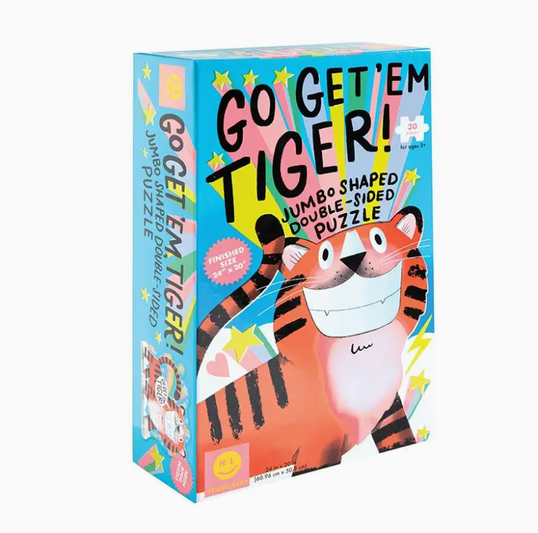 CR Gibson Go Get 'em Tiger Double Sided Puzzle