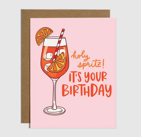 Brittany Paige Aperol Spritz Birthday Card