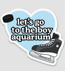 Brittany Paige Hockey Boy Aquarium Sticker