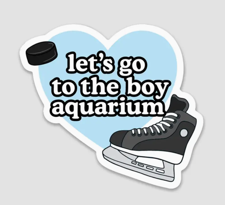 Brittany Paige Hockey Boy Aquarium Sticker