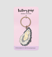 Brittany Paige Oyster Enamel Keychain Bag Charm