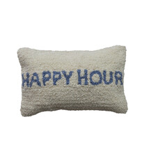Creative Co-op Happy Hour Lumbar Pillow