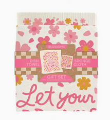 The Neighborgoods Blossom - Tea Towel + Sponge Cloth Set