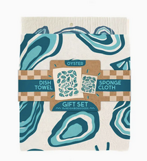The Neighborgoods Oyster- Tea Towel + Sponge Cloth Set