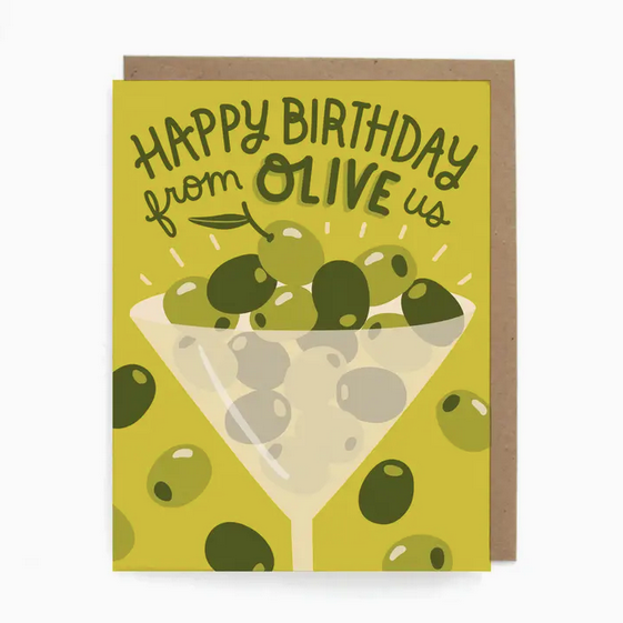 The Neighborgoods Olive Us Birthday Card