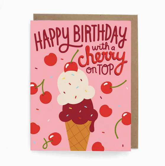 The Neighborgoods Cherry Birthday Card