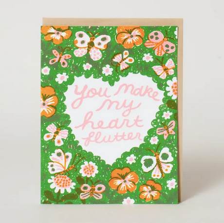 Egg Press Butterfly Love Card