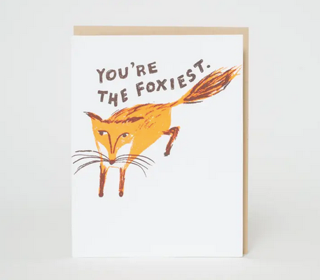 Egg Press Foxiest Fox Love Card