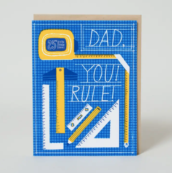 Egg Press You Rule Dad Tools Card