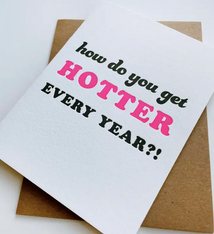 Steel Petal Press Hotter Birthday Card