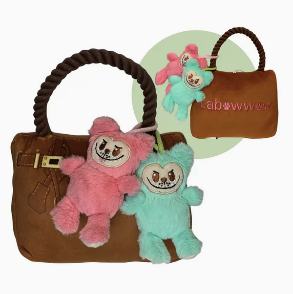 Haute Diggity Dog Labowwow Handbag Dog Toy