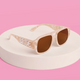xo, Fetti Bride Pearlized Aviator Sunglasses