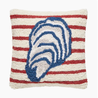 Peking Handicraft Stripe Oyster Hook Pillow
