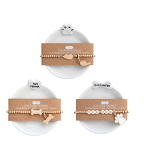 Mud Pie Pet Trinket Dish & Bracelet Set