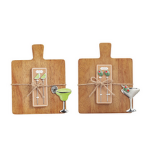 Mud Pie Icon Wood Cocktail Board