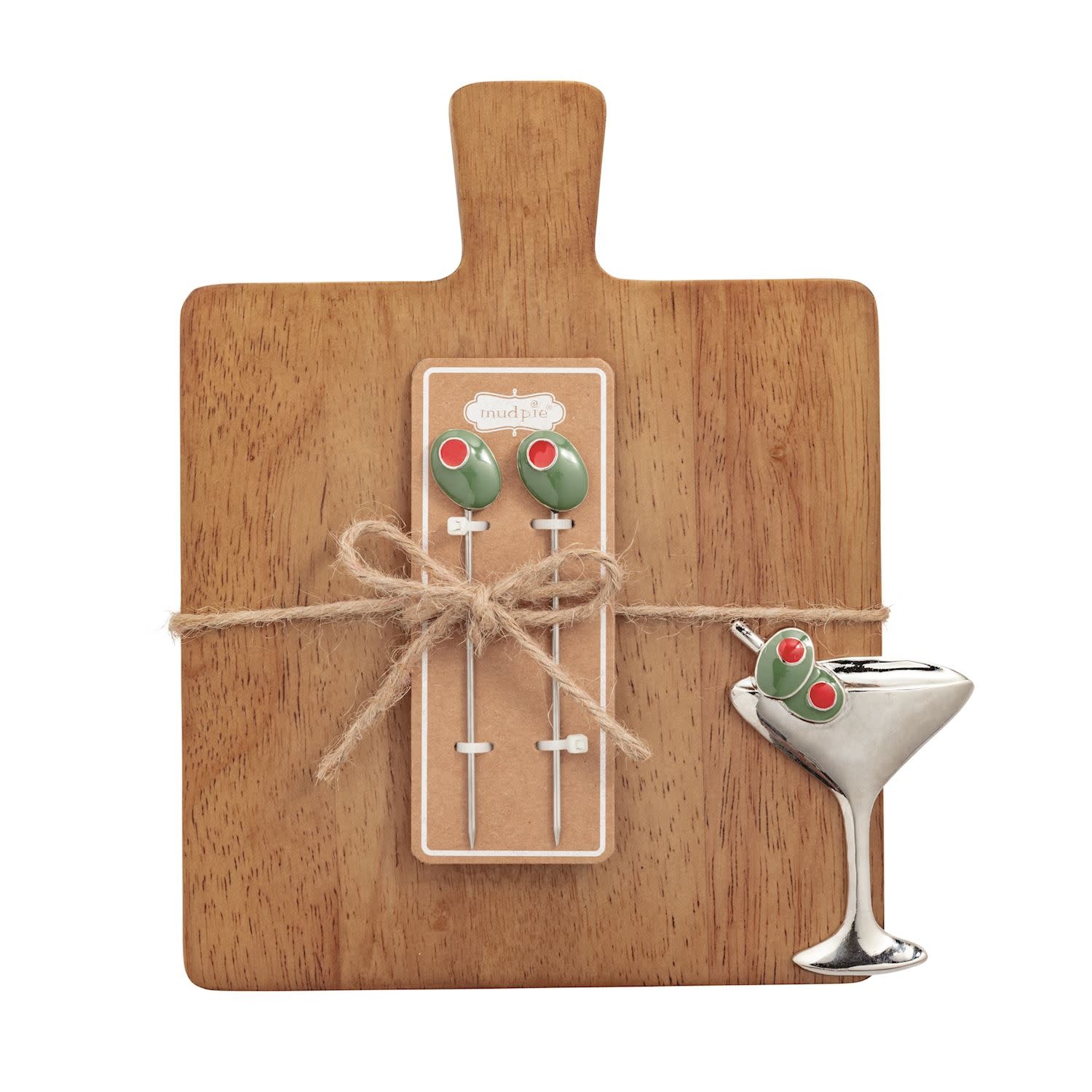 Mud Pie Icon Wood Cocktail Board