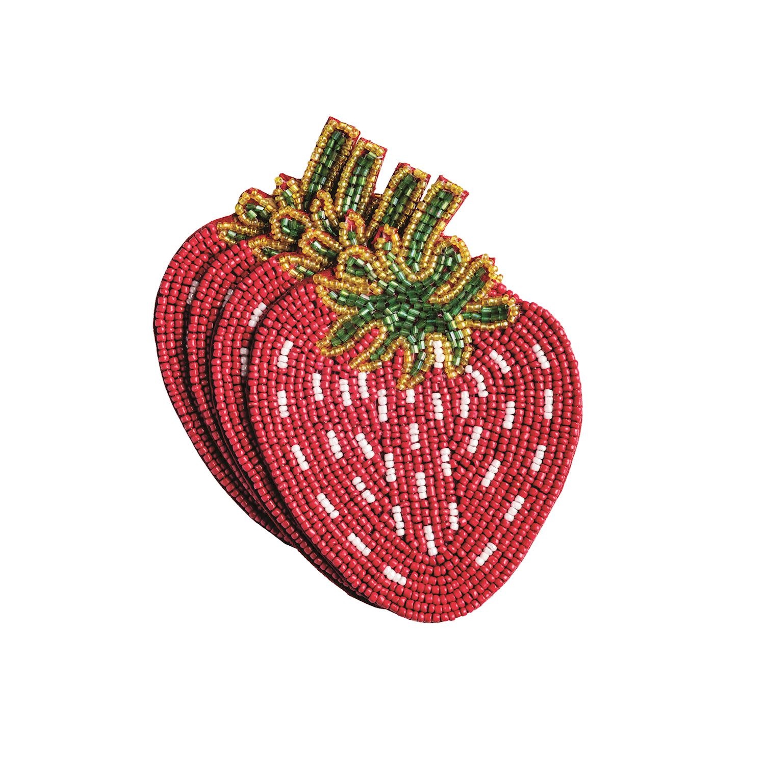 Mud Pie Beaded Fruit Coaster