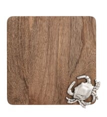 Mud Pie Crab Icon Wood Board