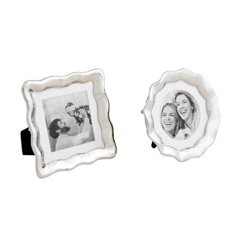 Mud Pie Mini Wavy Metal Frames