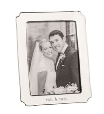 Mud Pie Small Mr. & Mrs. Enamel Frame
