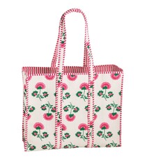 Mud Pie Peony Block Print Tote