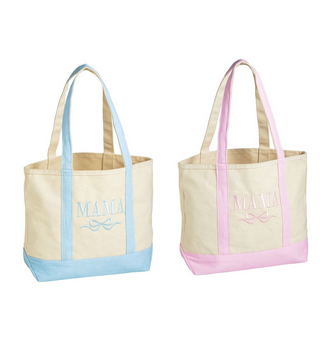 Mud Pie Mama Canvas Tote