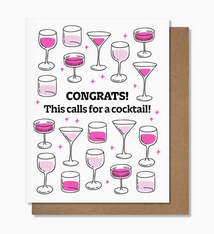 Pretty Alright Goods Congrats Cocktail Card