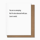 Pretty Alright Goods Love Is Weird Card