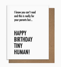Pretty Alright Goods Tiny Human Birthday Card