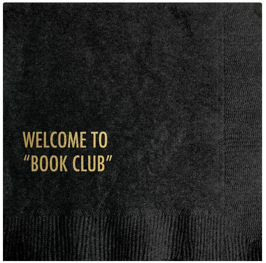 Pretty Alright Goods Book Club Cocktail Napkin