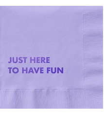 Pretty Alright Goods Here To Have Fun Cocktail Napkin