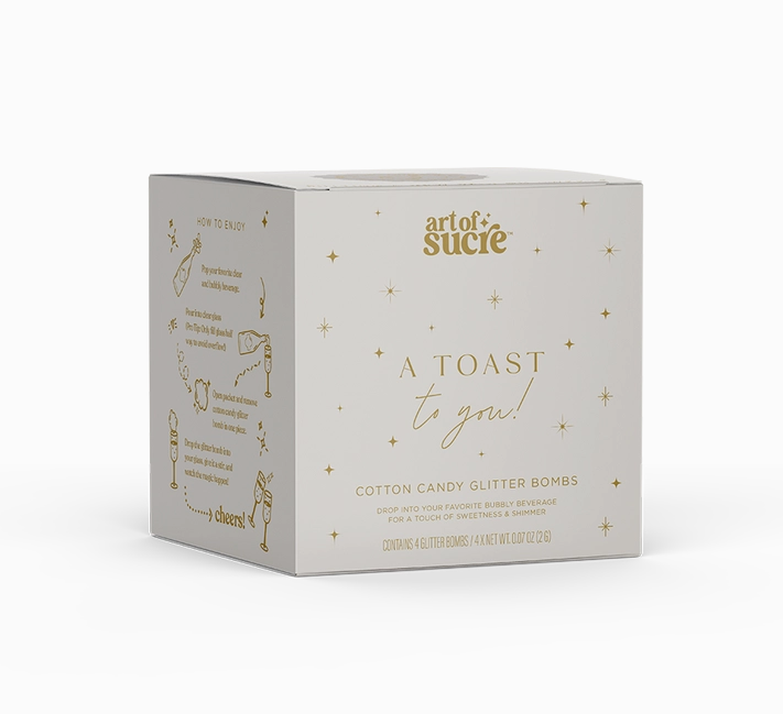 Art of Sucre A Toast To You Cotton Candy Drink Glitter Bombs