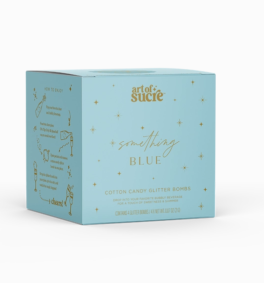 Art of Sucre Something Blue Cotton Candy Drink Glitter Bombs
