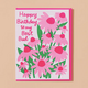 And Here We Are Best Bud Flowers Birthday Card