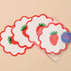 And Here We Are Strawberry Vellum Coasters