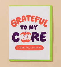 And Here We Are Grateful To My Core Teacher Card