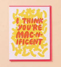 And Here We Are Mac N Cheese Valentine's Day Card