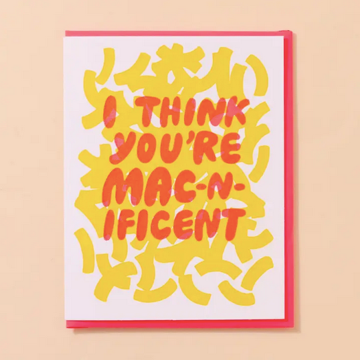 And Here We Are Mac N Cheese Valentine's Day Card