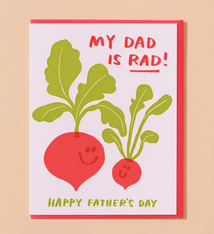 And Here We Are Rad Dad Father's Day Card