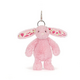 Jellycat Blushkin Blossom Bunny Bag Charm